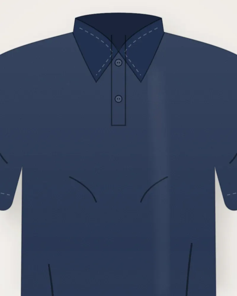 Polo Anak, Navy, tampak dekat