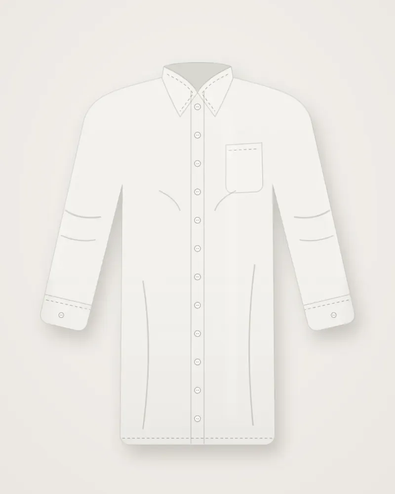 Kemeja Oversize, Putih