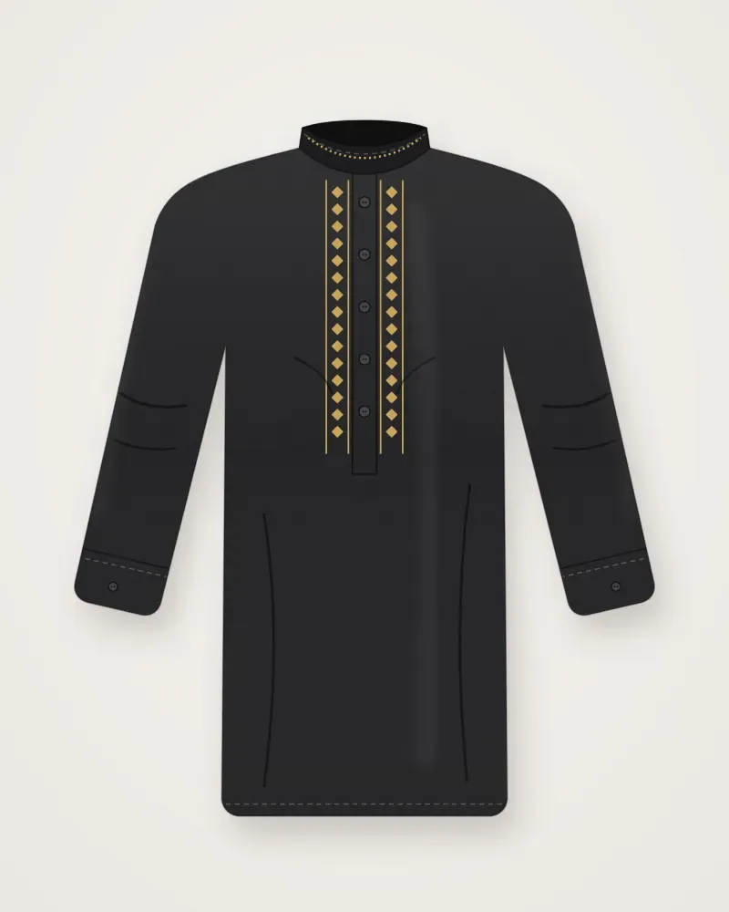 Koko Bordir Premium, Hitam
