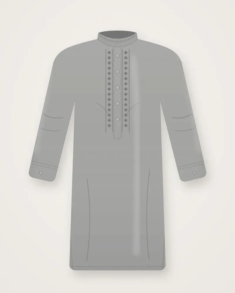Kurta Koko Panjang, Abu-abu